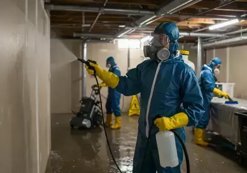 Basement Sanitization and Antimicrobial Treatment process in Hinckley, IL